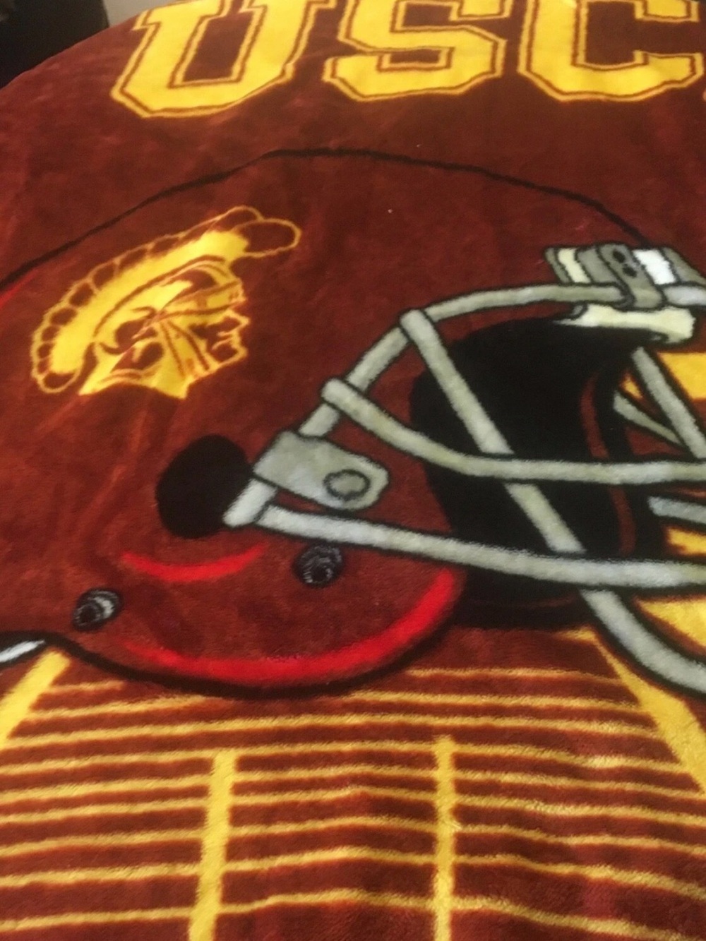 USC~University Of Southern California~Trojans~Throw~Fleece Blanket~50 X 60